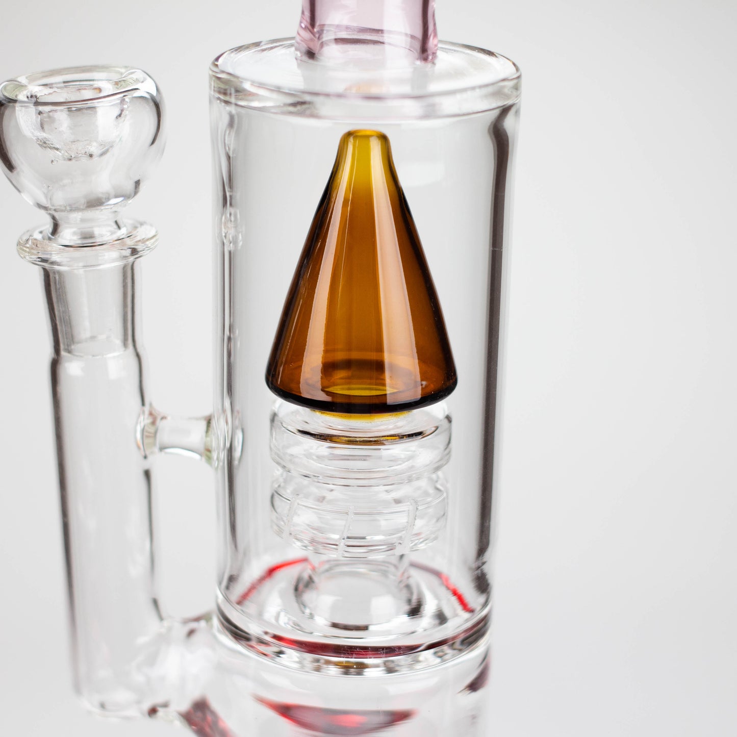 10" diamond cut stemless glass water pipe_4