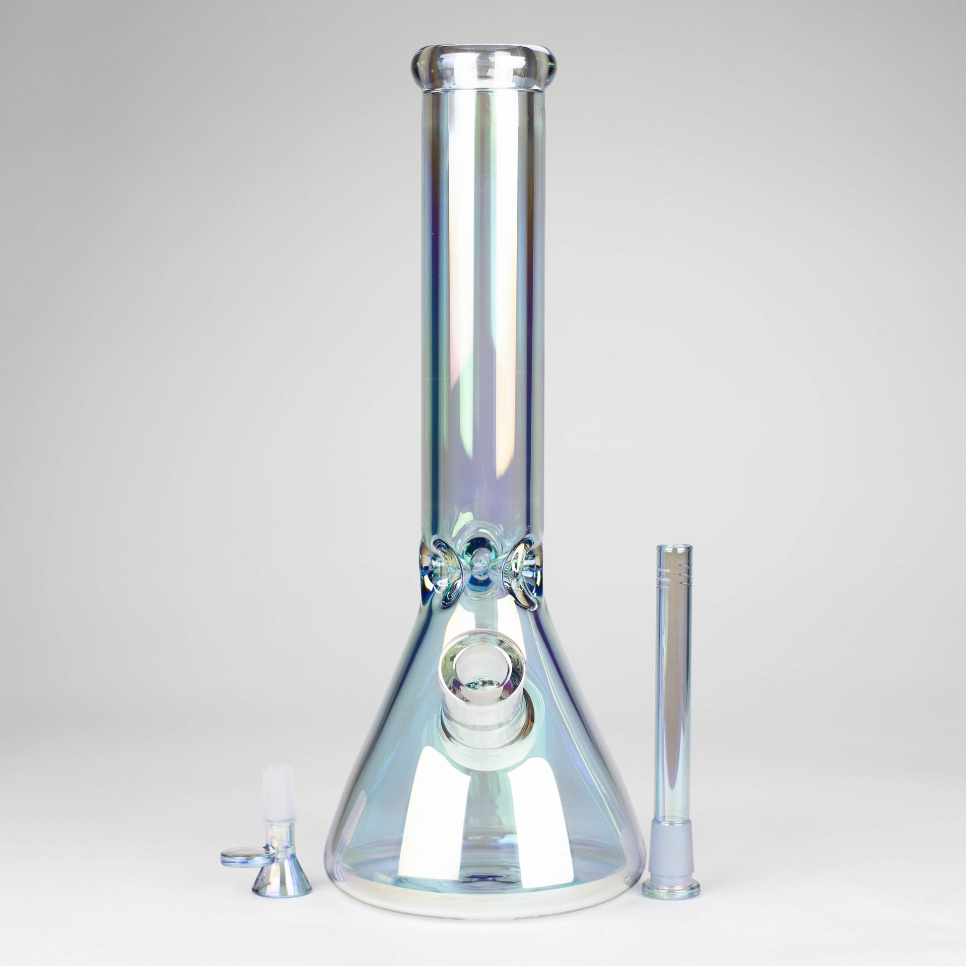 Infyniti | 13.5" Electroplate tube glass water bong [GP2012]_3