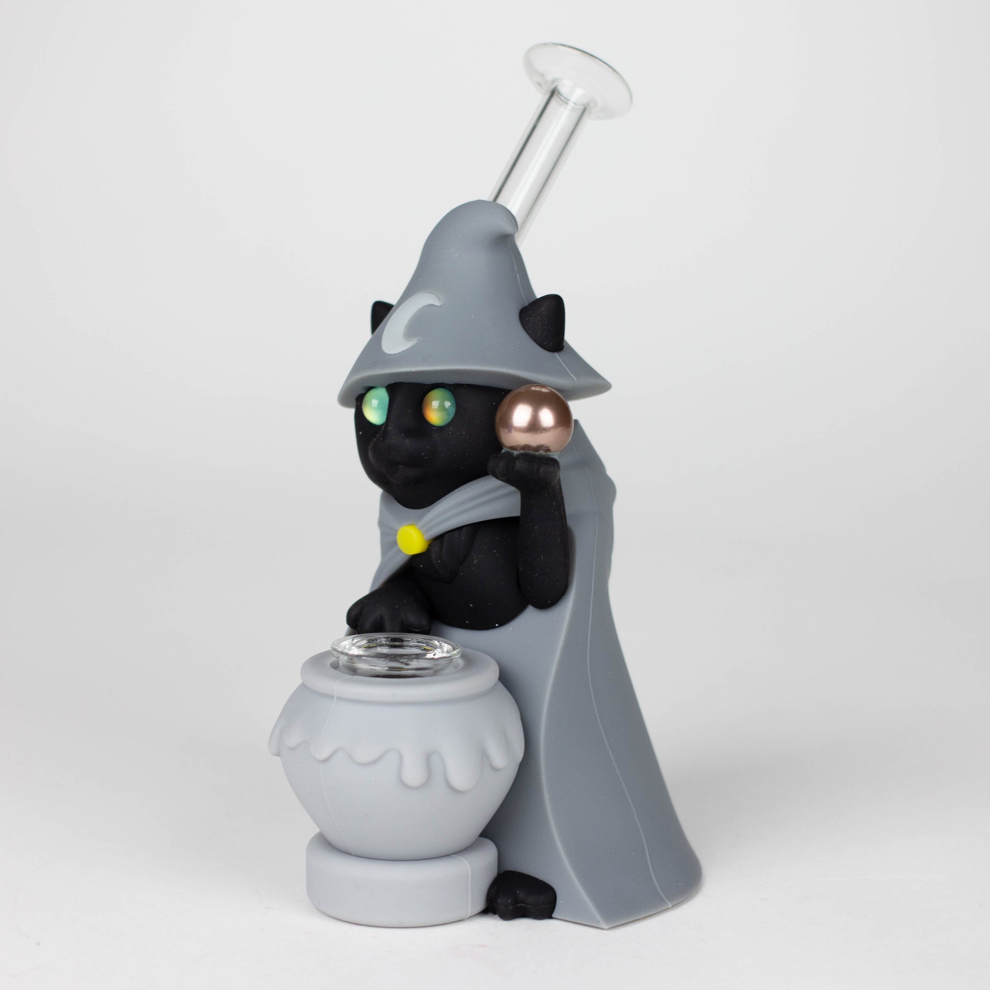 6.5“ Resin wizard cat water pipe_2