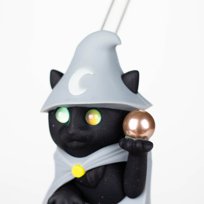 6.5“ Resin wizard cat water pipe_7