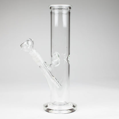 10" Straight tube glass water bong_1