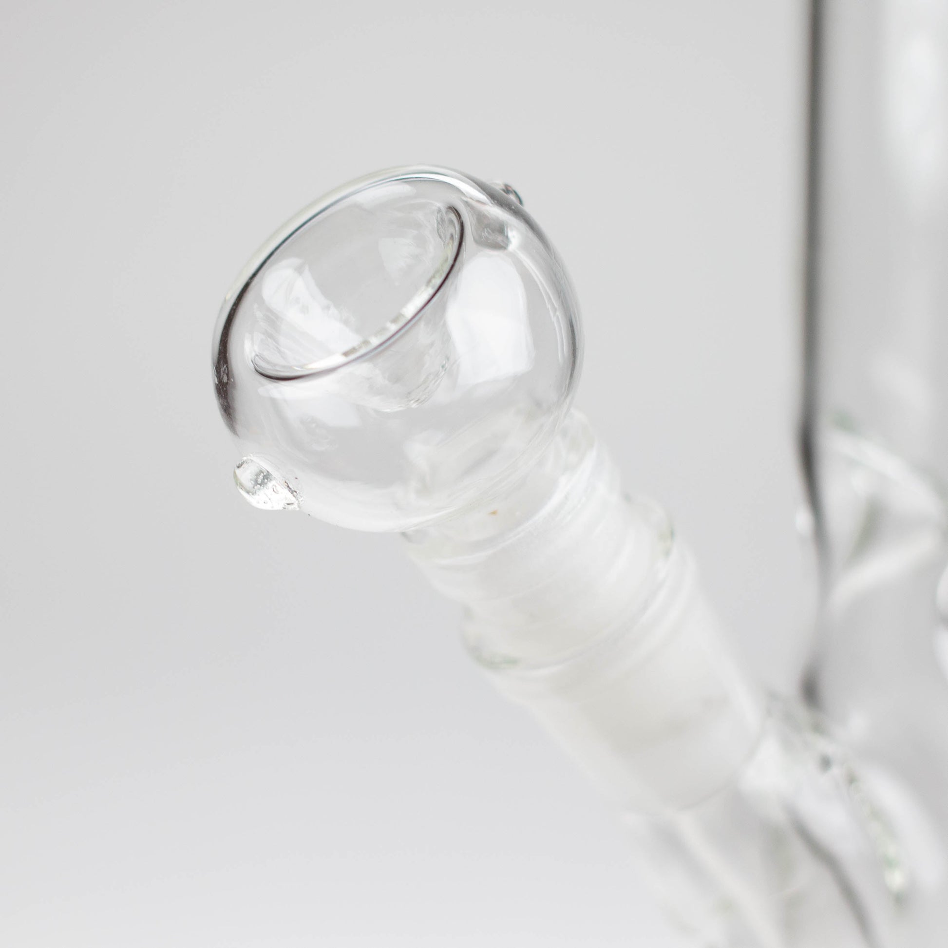 10" Straight tube glass water bong_4