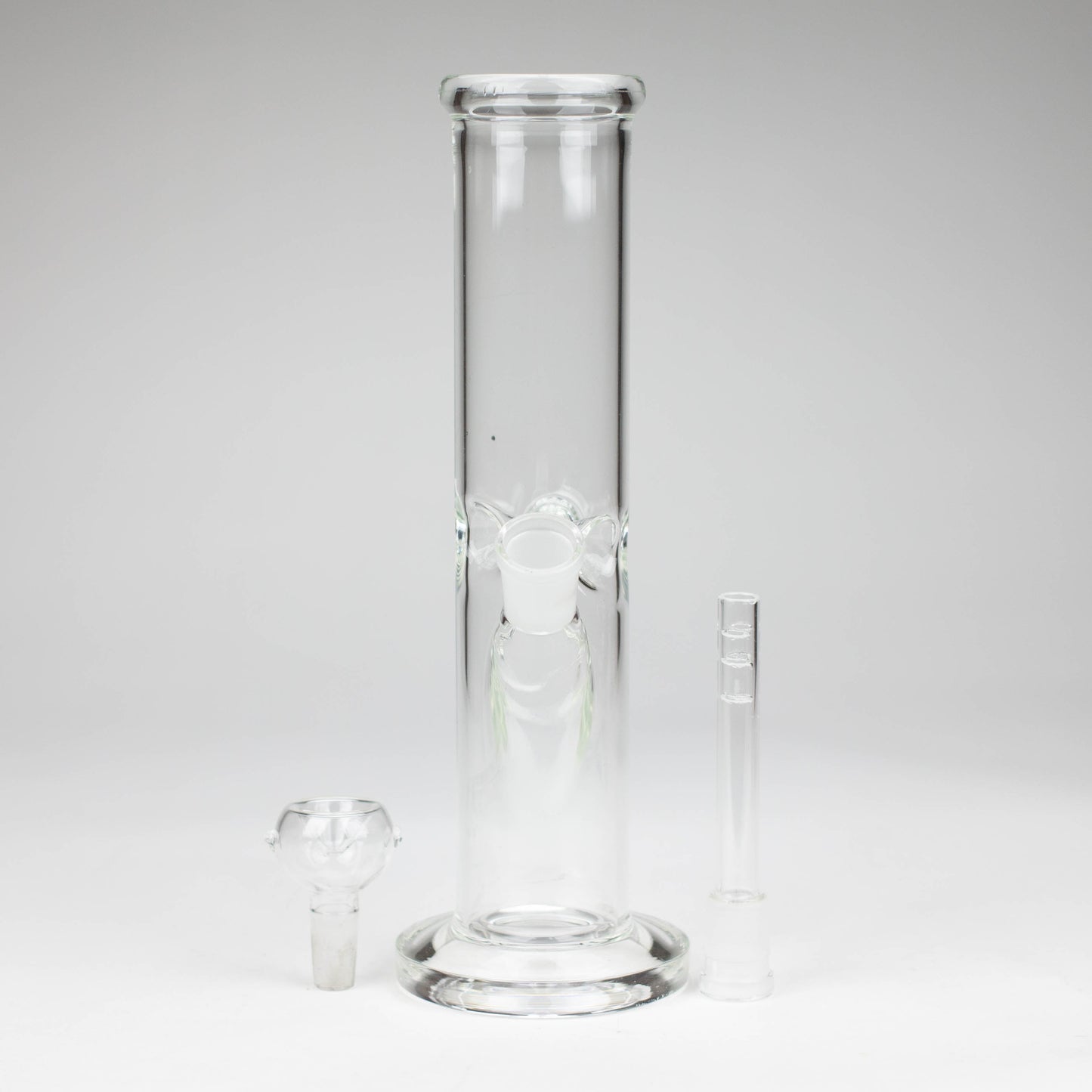 10" Straight tube glass water bong_6