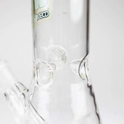 10" clear beaker glass water bong_3