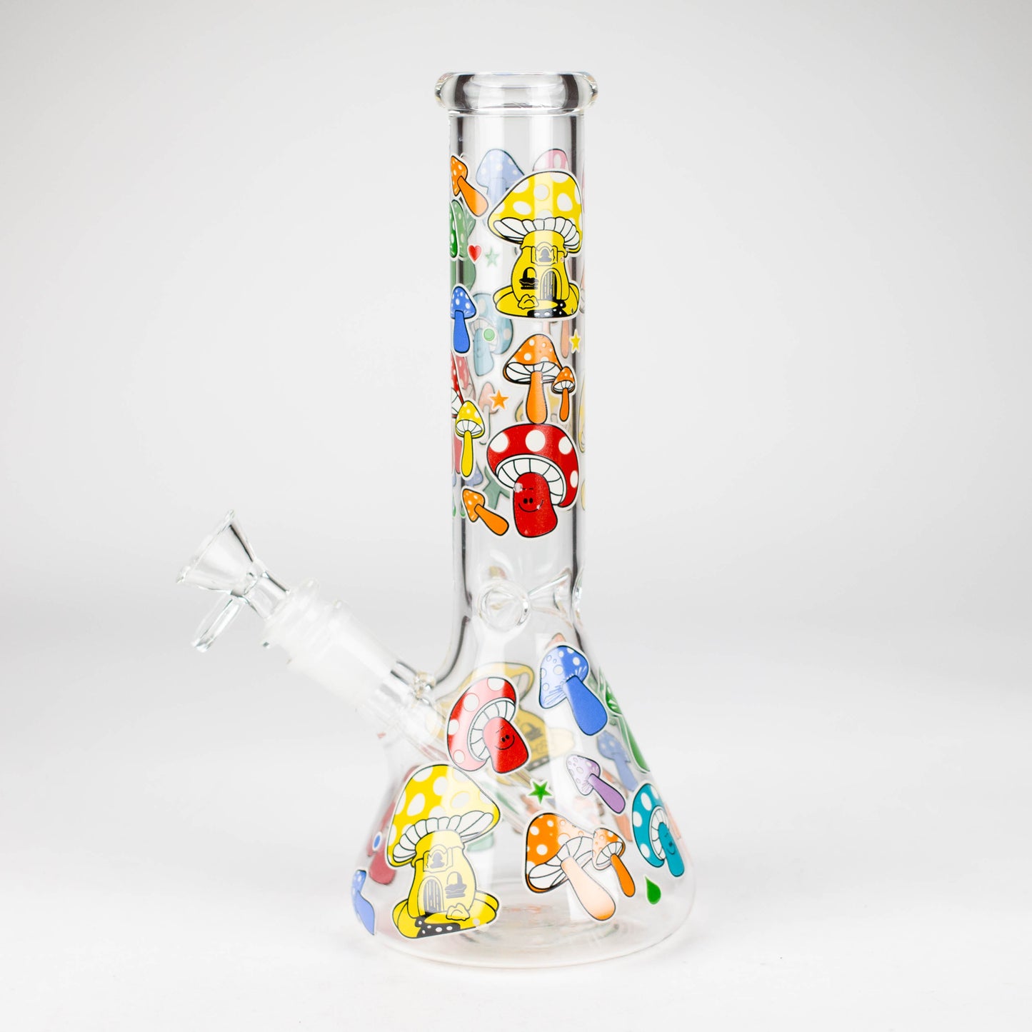 10" Glass Bong With Cartoon Design_4