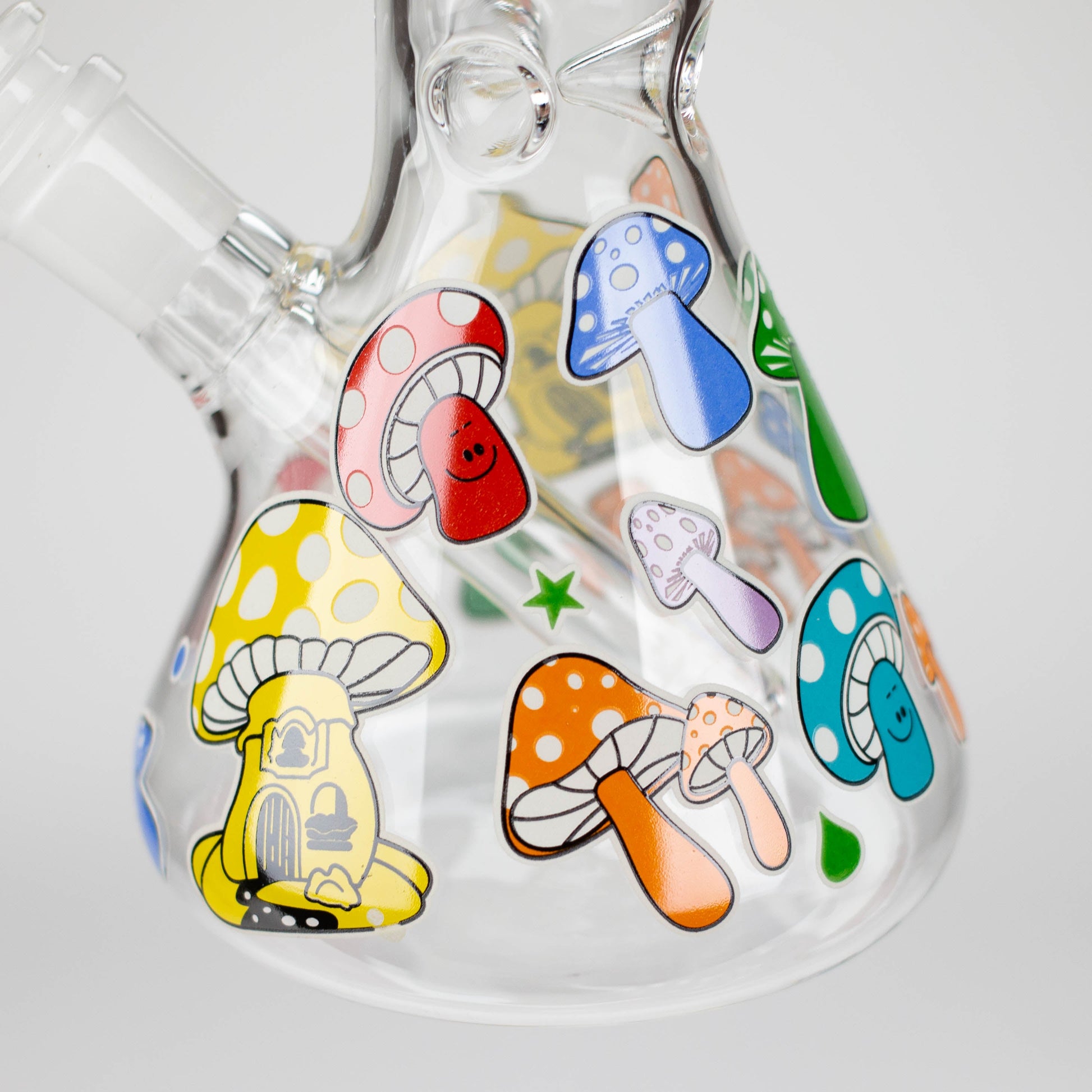 10" Glass Bong With Cartoon Design_8