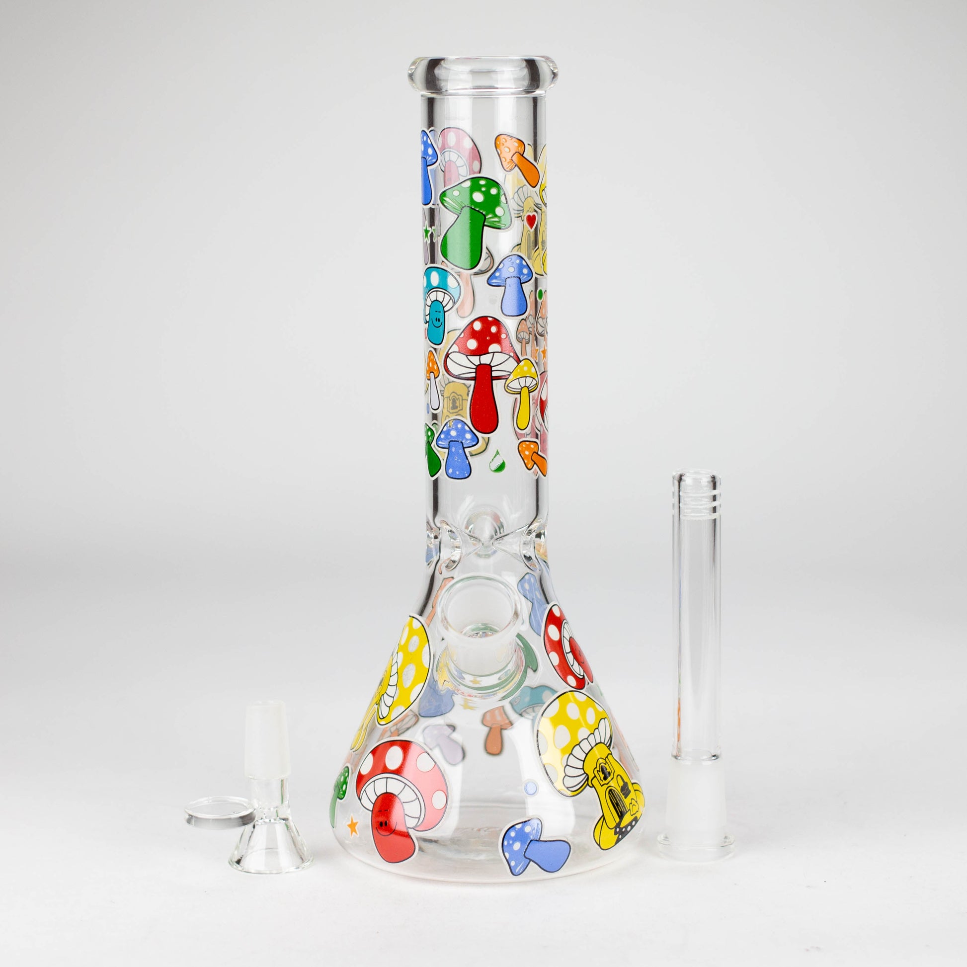 10" Glass Bong With Cartoon Design_9