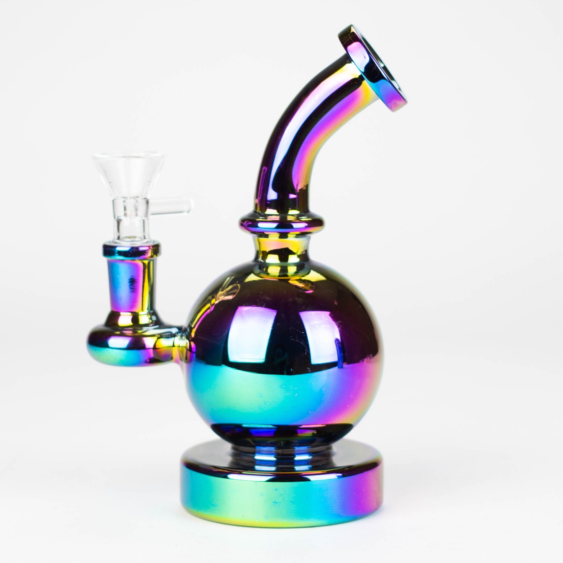 7" Solid Color Electroplate Glass Bong_3