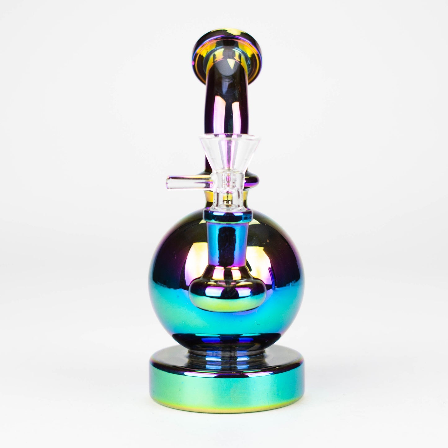 7" Solid Color Electroplate Glass Bong_4