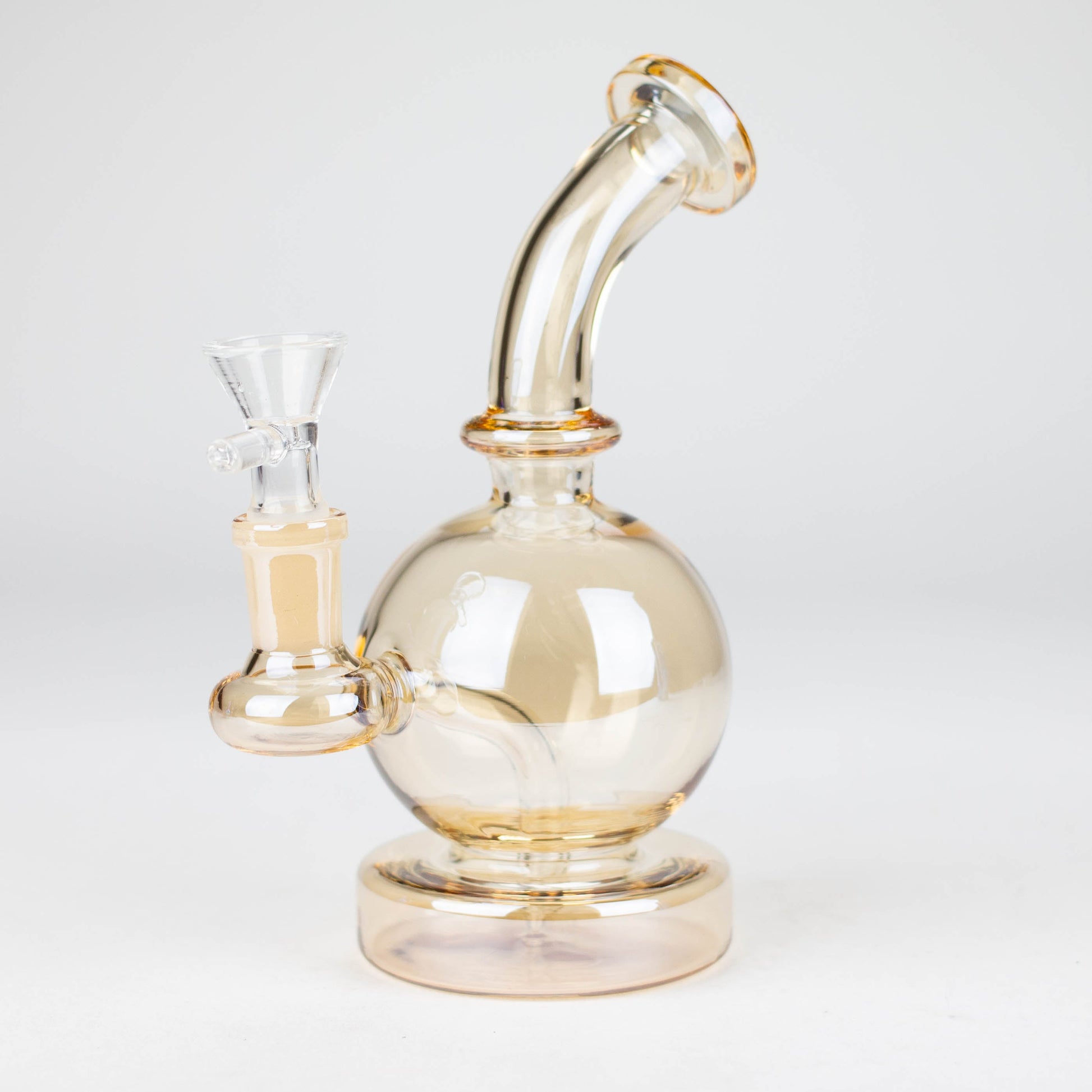 7" Solid Color Electroplate Glass Bong_8