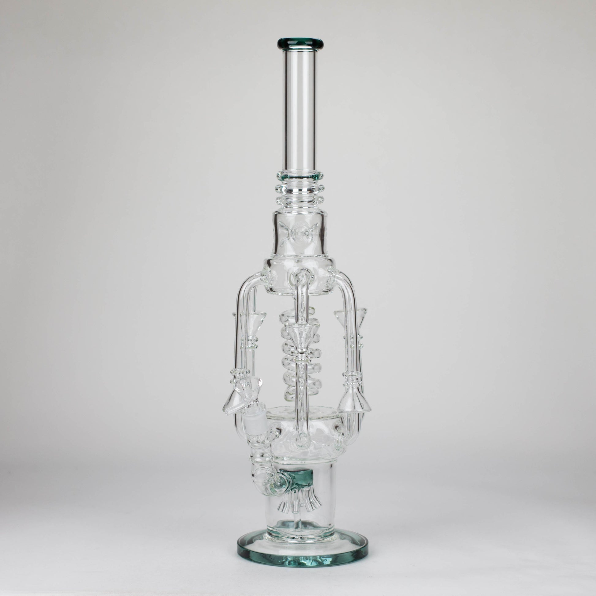 19" Coil Glass water recycler bong [C1576]_6