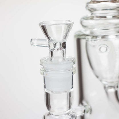 10″ Straight Tube Recycler Glass Bong [C1555]_4