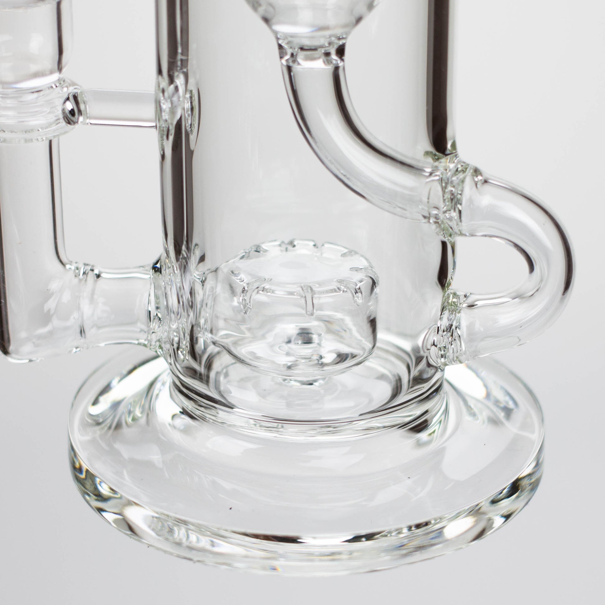 10″ Straight Tube Recycler Glass Bong [C1555]_6