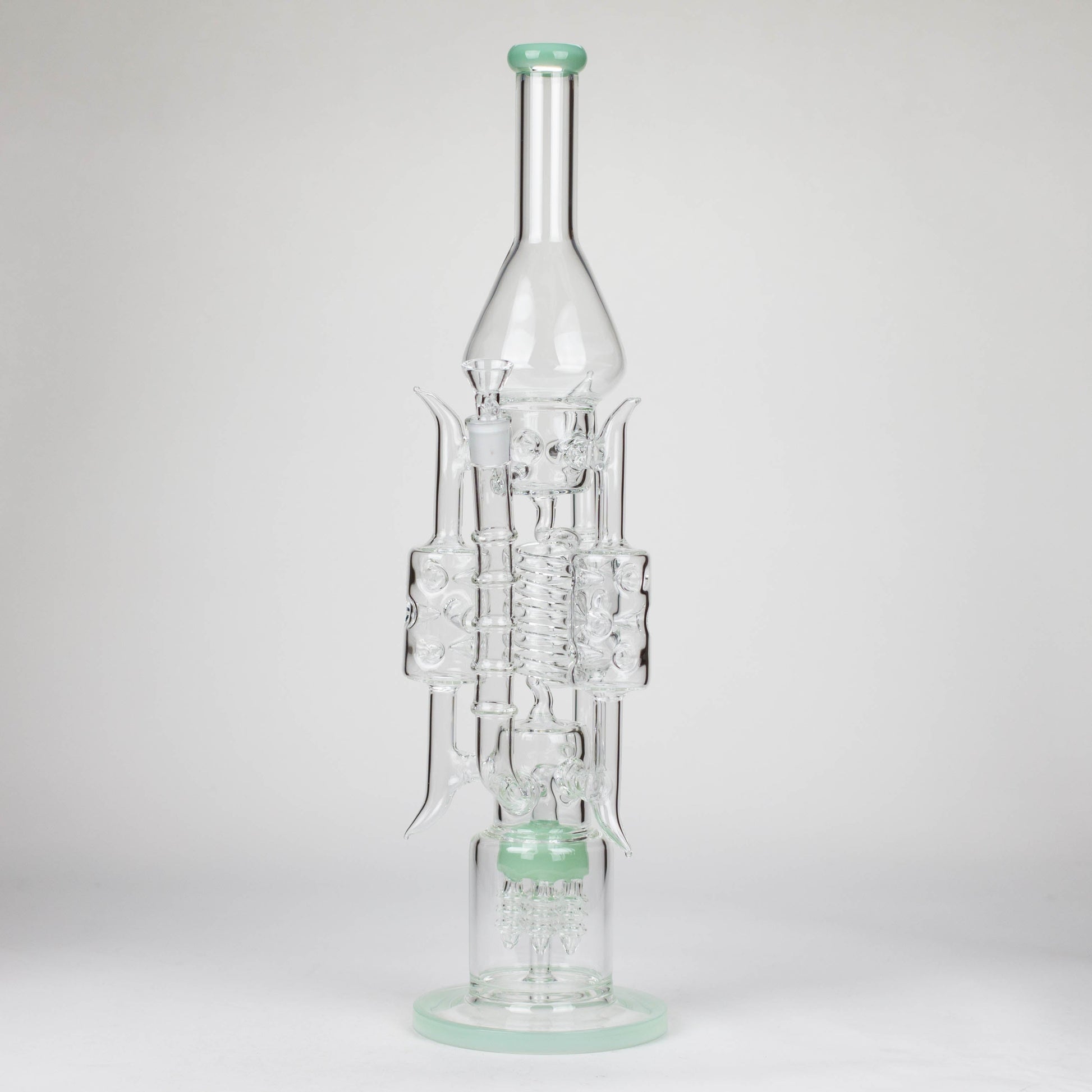 20" Coil Glass water recycler bong [C1577]_5