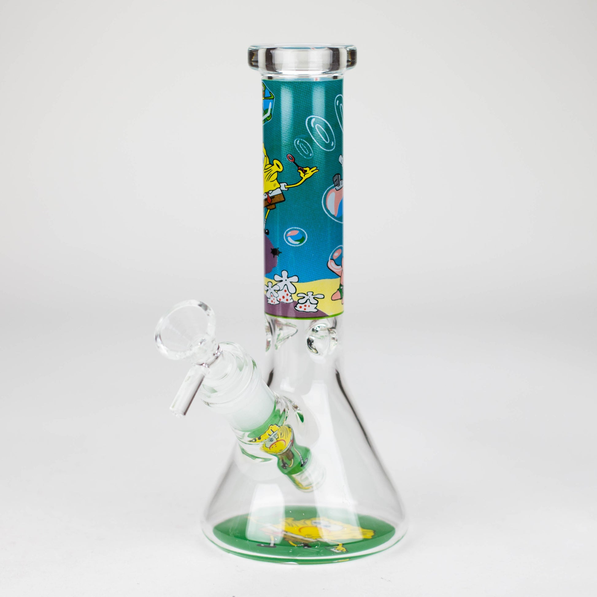 10" 4mm Cartoon Design Beaker Bong [PIP877]_7