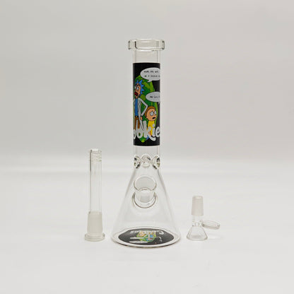 9" 4mm Assorted Characters Beaker Bong [093204P]_3