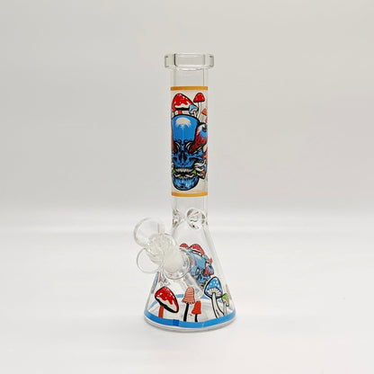 9" 4mm Assorted Characters Beaker Bong [093204P]_15