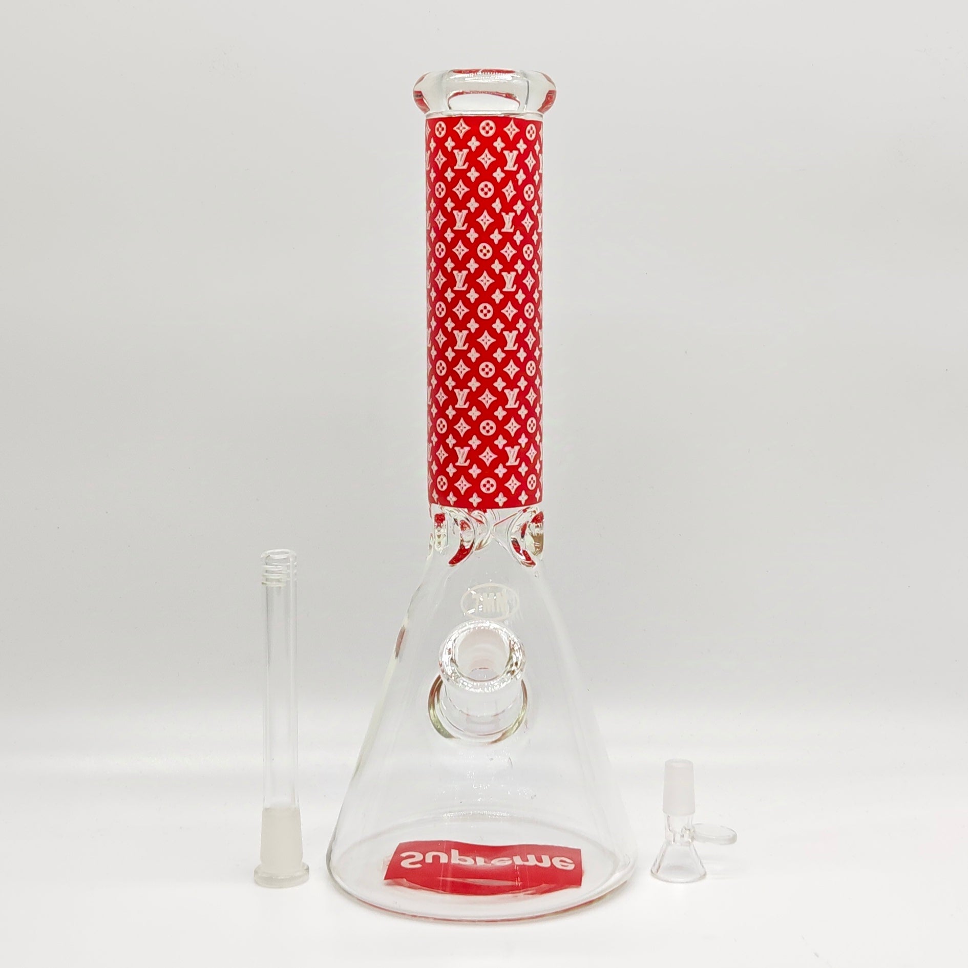 14" Stylish Designed 7mm Glow in the dark Glass Bong [LV145007]_10