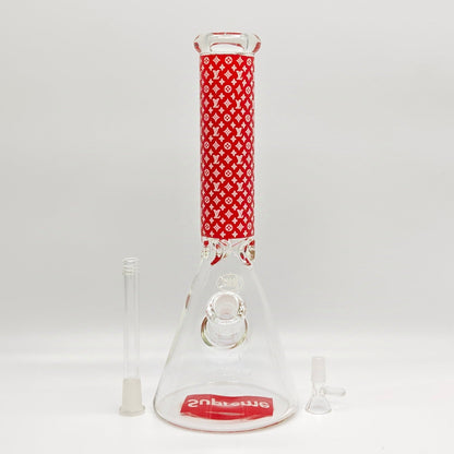 14" Stylish Designed 7mm Glow in the dark Glass Bong [LV145007]_10