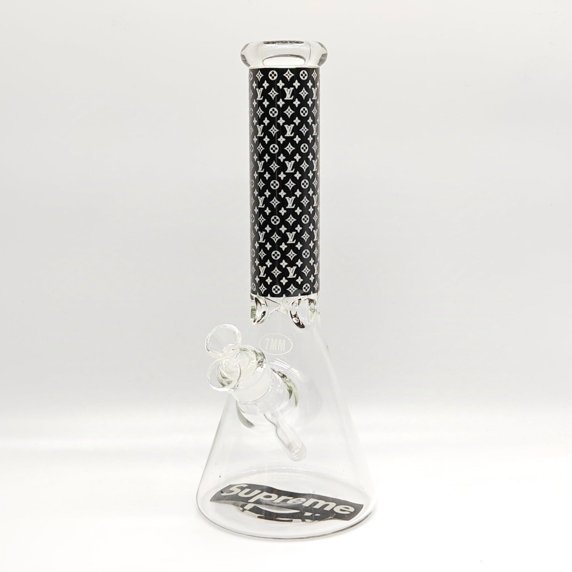 14" Stylish Designed 7mm Glow in the dark Glass Bong [LV145007]_5