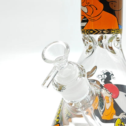 14" 7mm Cartoon Beaker Glass Bong [P22]_10