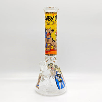 14" 7mm Cartoon Beaker Glass Bong [P22]_4