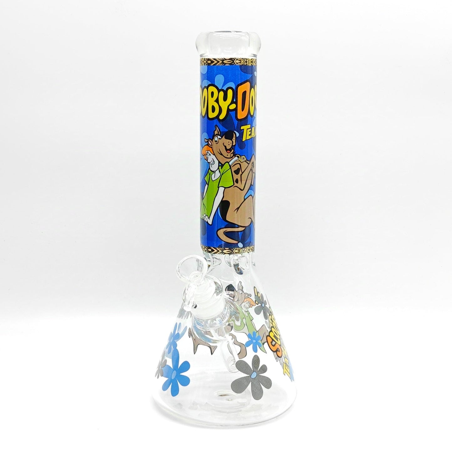 14" 7mm Cartoon Beaker Glass Bong [P22]_3