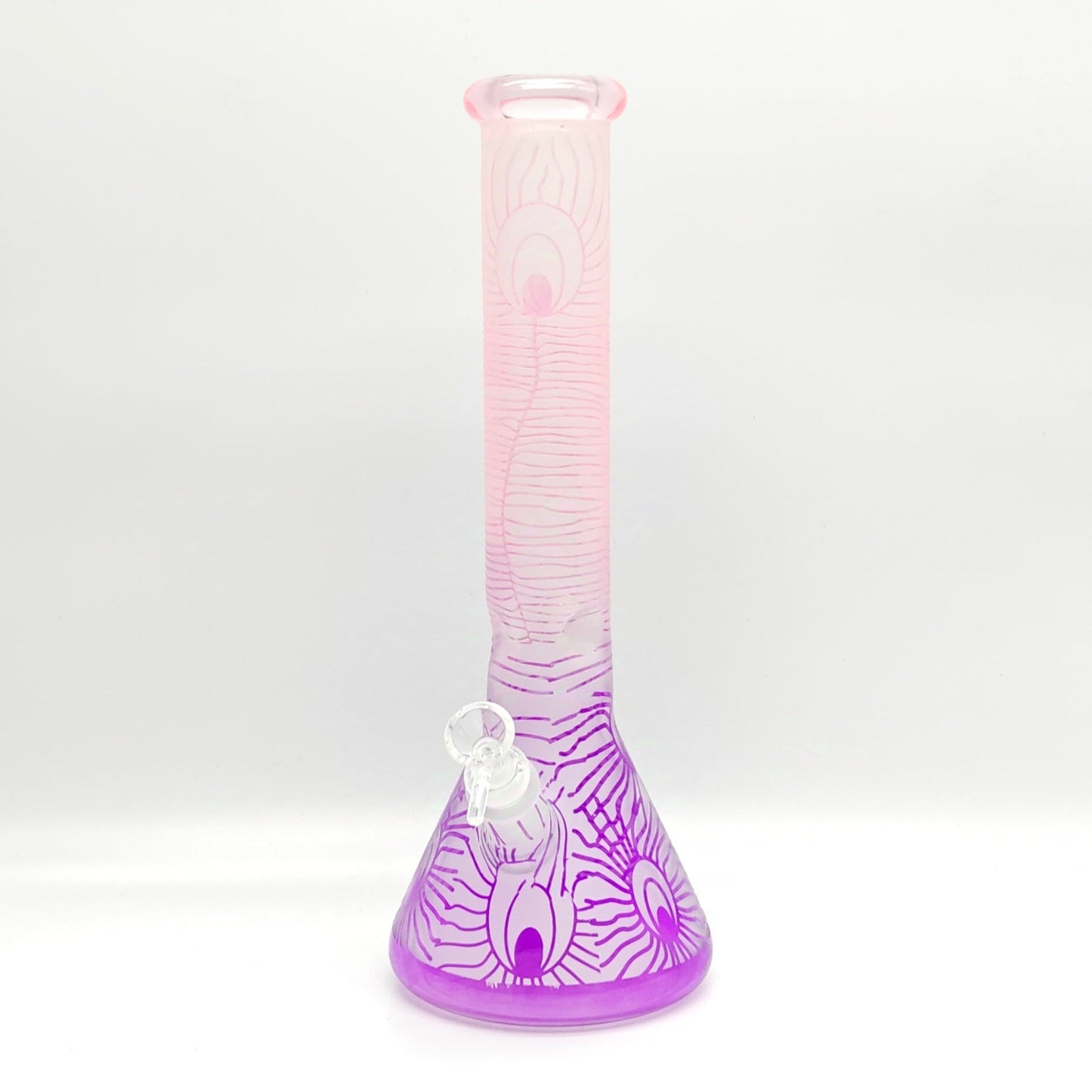 14" 5mm Abstract Design Beaker Glass Bong [LOT0072]_7