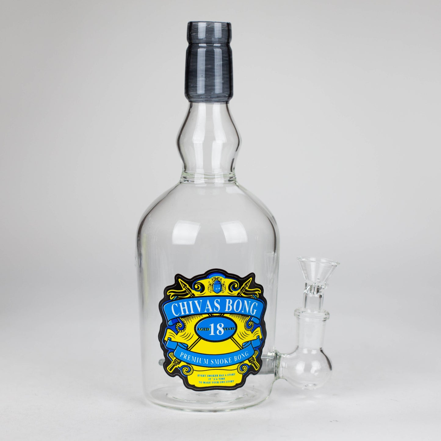 9" Liquor Bottle Glass Bong [MK-BB01]_15