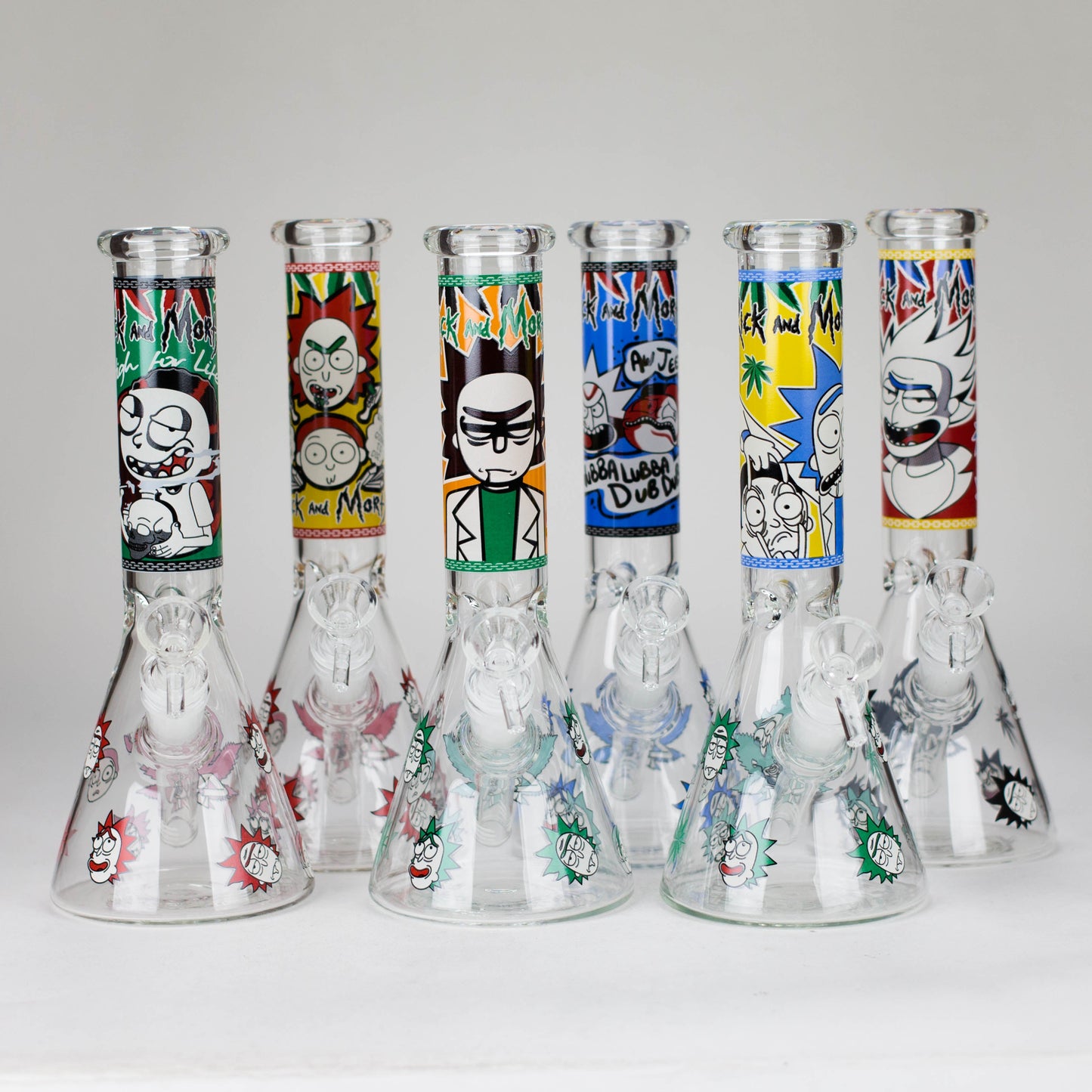 10" Comic Blast Glow in the dark Glass Bong [MG-160]_0