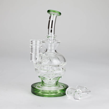 Infyniti | 6" Double glass recycle rig with shower head diffuser [GP1935]_6