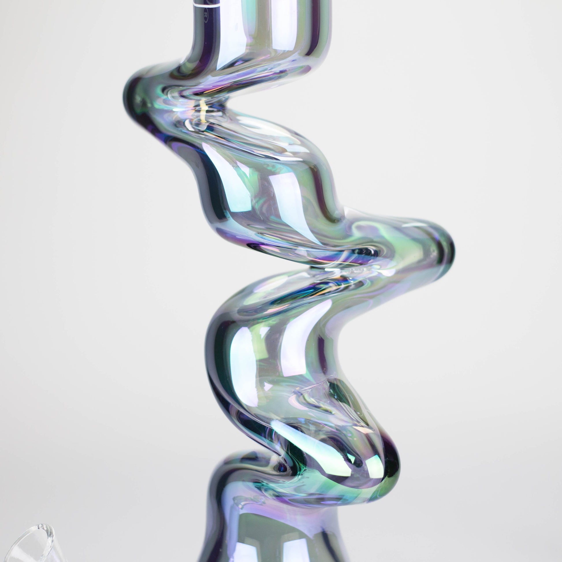 WENEED | 17.5" Iridescent Ripple Glass Bong_11