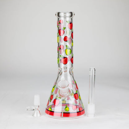 10" Glass Bong With Fruit Design_6