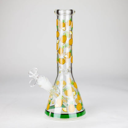 10" Glass Bong With Fruit Design_9