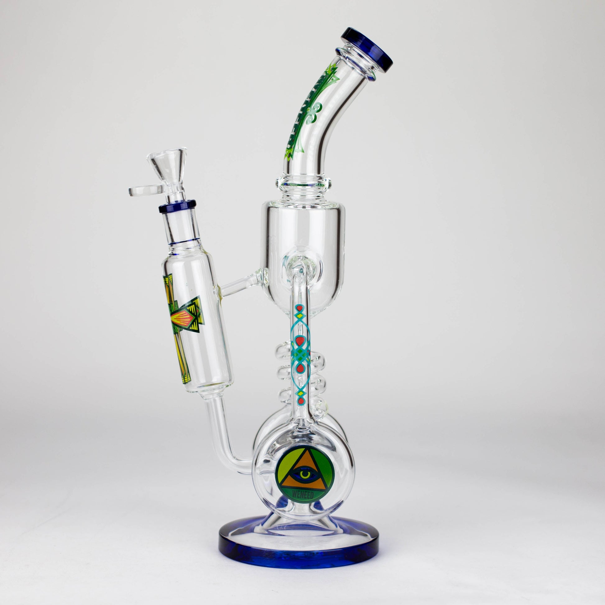 WENEED | 14" Spiral Recycler Glass bong_6