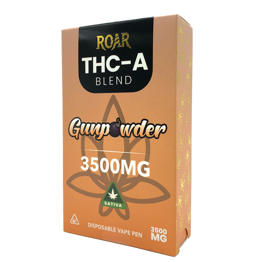 Roar THC-A Blend Disposable Vape 3500MG - Gunpowder (Sativa)