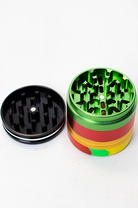 Infyniti 4 parts Aluminum Grinder w/silicone container ( GR7508 )_3