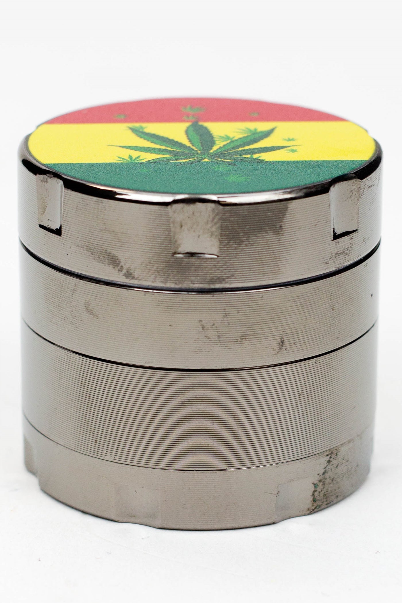 Infyniti 4 parts small Rasta leaf herb grinder_2