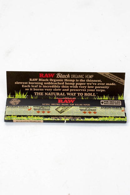 RAW Black Organic Hemp Rolling Paper_3