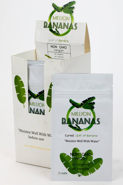 Million Bananas Cured Rolling leaf Pouch Display Box_0