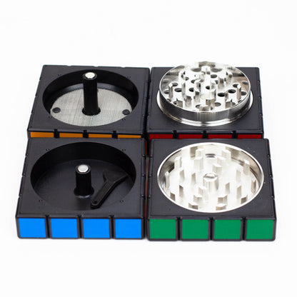 Cube Herb Grinder - 4 Parts_3