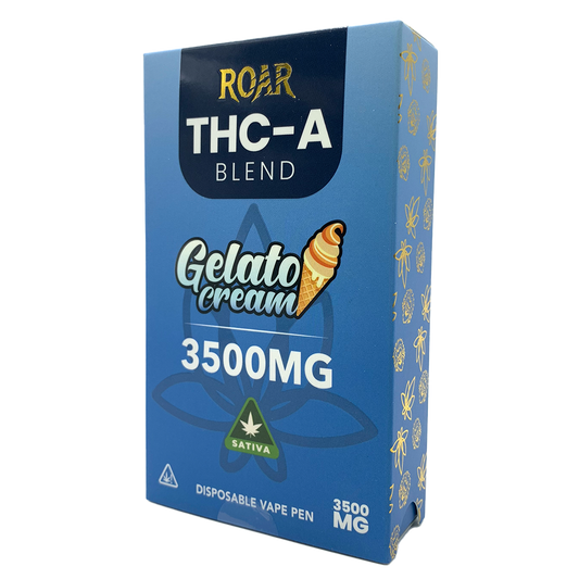 Roar THC-A Blend Disposable Vape 3500MG - Gelato Cream (Sativa)