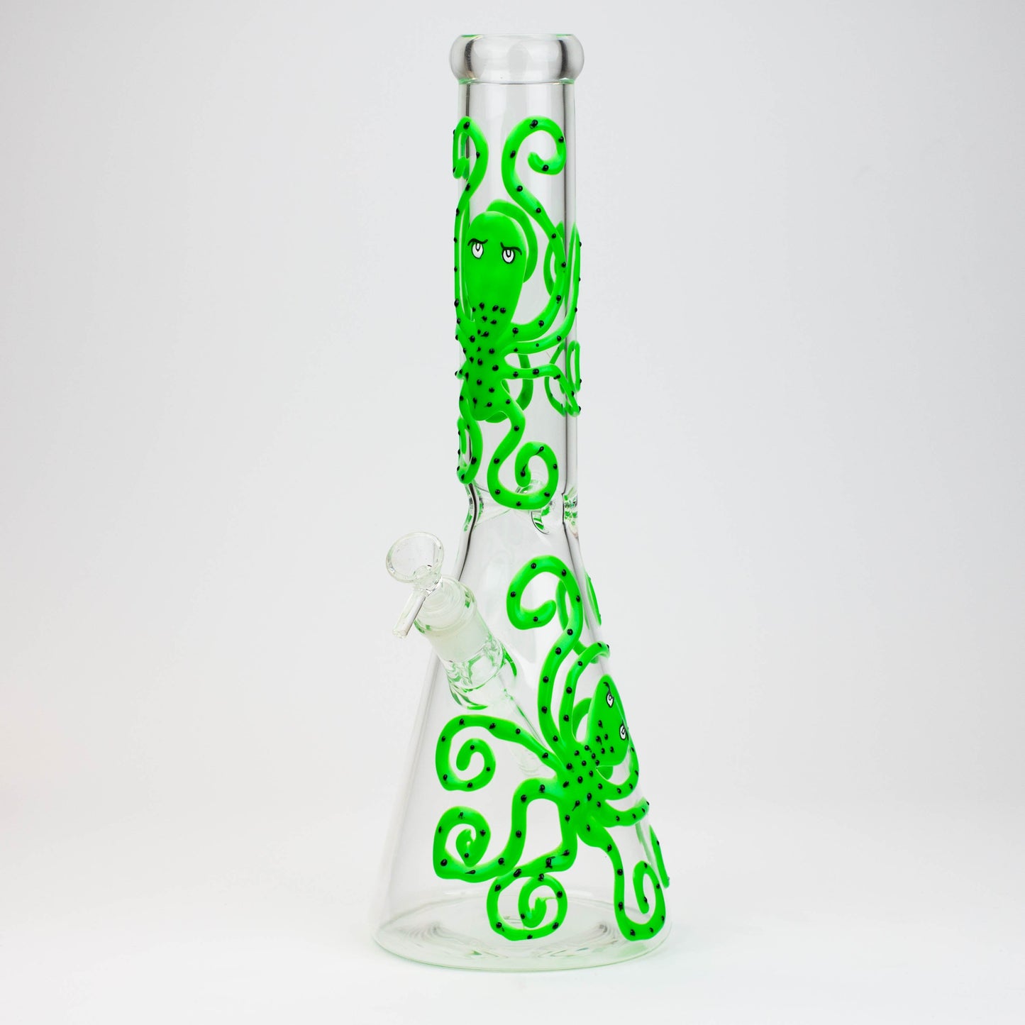 15.5" Glow in the dark beaker glass water bong [AK082]_5