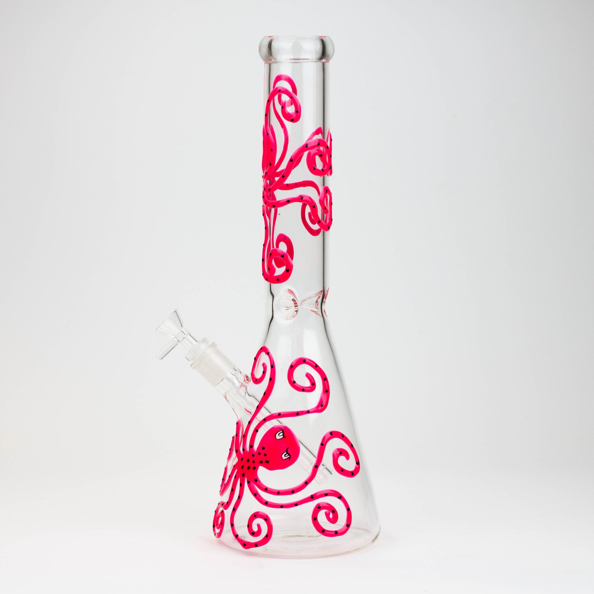 15.5" Glow in the dark beaker glass water bong [AK082]_8