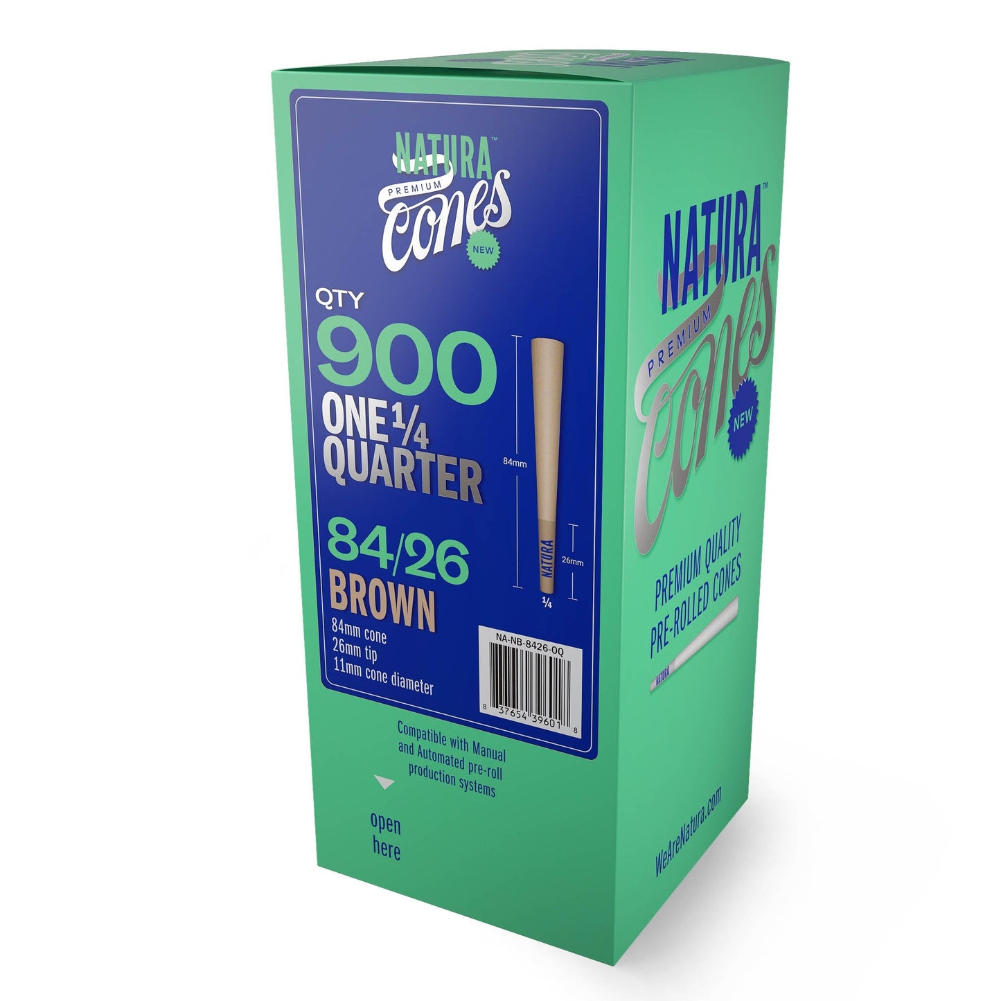 Natura –  One Quarter Pre-Rolled Paper 900ct Tower_0